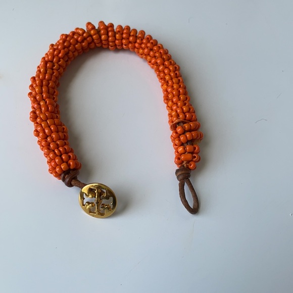 Tory Burch Orange Beaded Bracelet - Picture 4 of 6